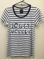 Joust-Stripe-Womens-T-Shirt---Navy/White