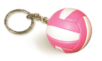 Tandem-Volleyball-Keychain---Pink/White