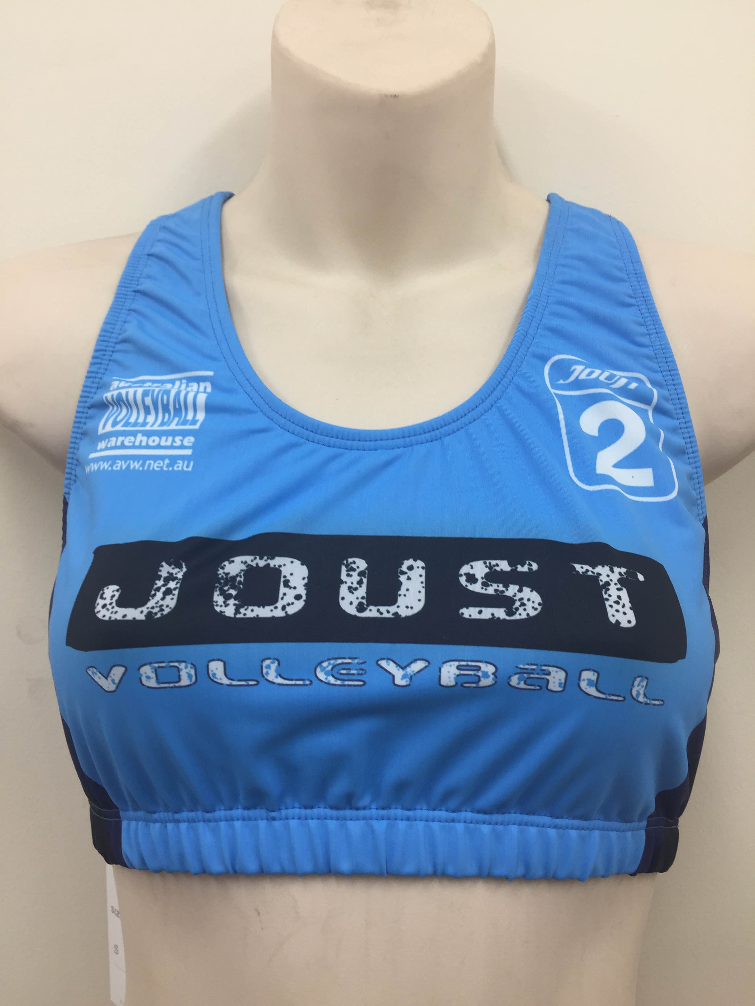 Australian Volleyball Warehouse Joust Snow Volley Crop Top