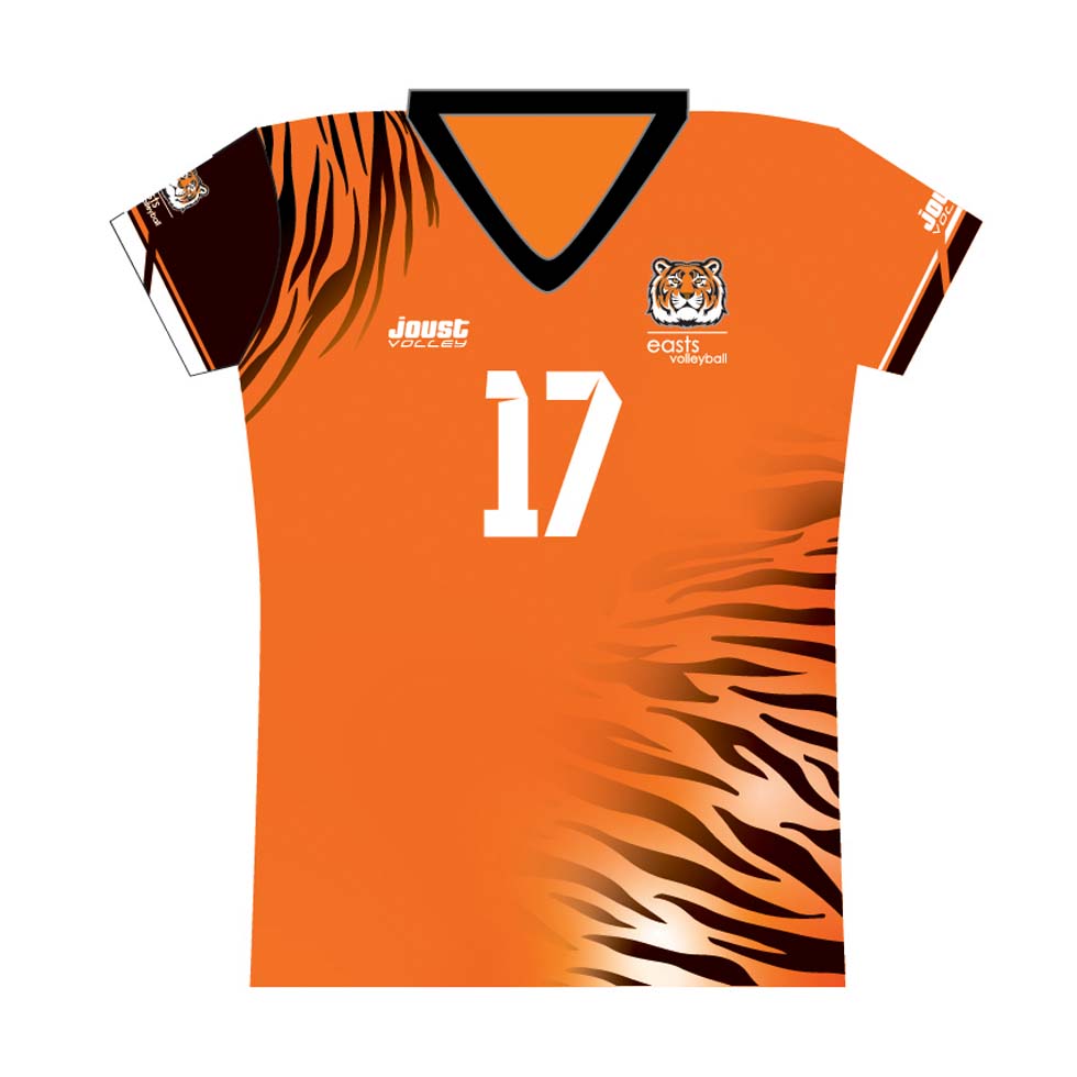 Easts Womens Playing Top - Orange 1