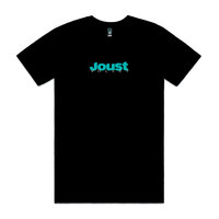 Joust-Stencil-Mens-T-Shirt---Black