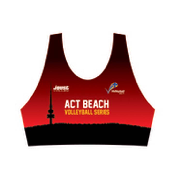 Volleyball-ACT-Beach-Series-Crop---Black/Red