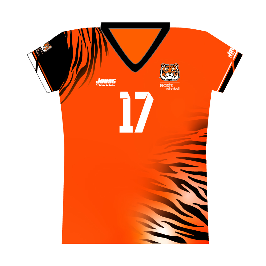 Easts Womens Playing Top - Orange -1