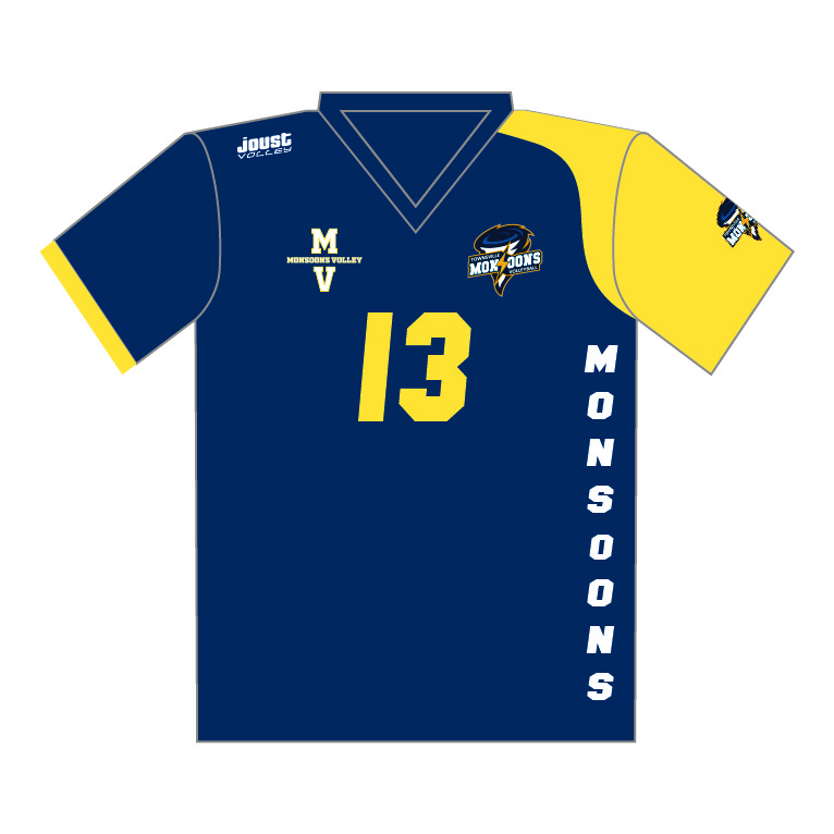 Australian Volleyball Warehouse Monsoons Playing Top Blue